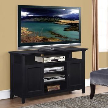 Wonderful Deluxe Tall Black TV Cabinets In Best Tall Black Tv Stands Products On Wanelo (Photo 6 of 50)