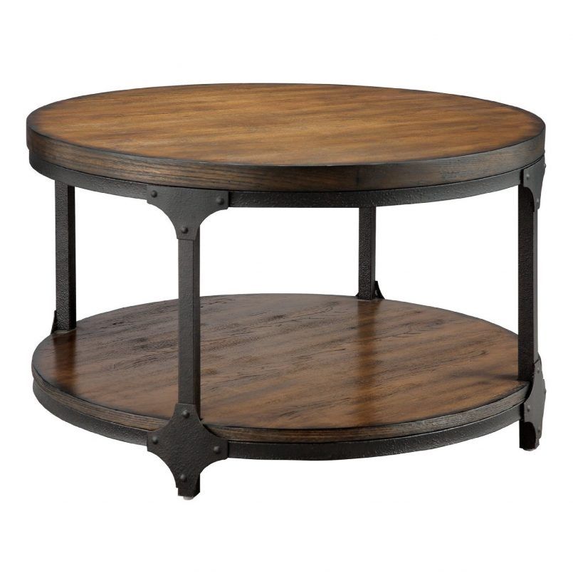 Wonderful Elite Dark Wood Round Coffee Tables Regarding Outstanding Large Wood Coffee Table Design (Photo 34 of 50)