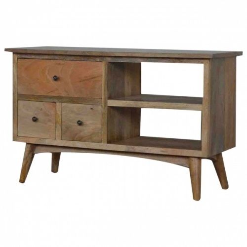 Wonderful Fashionable Mango Wood TV Stands Within Crafted Hand Mango Wood Tv Stand For Tvs Up To 41 Inch 3 (Photo 34 of 50)