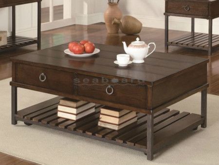 Wonderful Favorite Coffee Tables With Shelf Underneath Inside Doyle Oval Traditional Coffee Table 3892 Seaboard Bedding And (View 17 of 50)