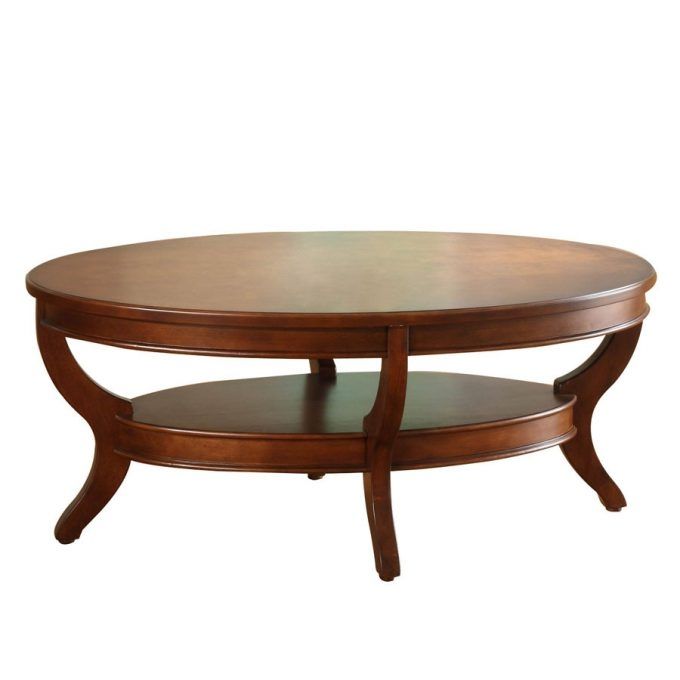 Wonderful Favorite Oval Wood Coffee Tables Within Furniture Awesome Oval Coffee Table For Your Living Room Design (View 28 of 50)