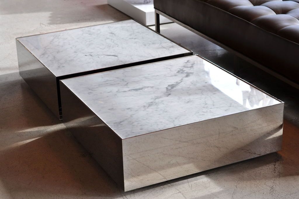 Wonderful High Quality Black And Grey Marble Coffee Tables With Regard To Furniture Trendy Rectangle White Granite Coffee Tables On Brown (View 31 of 40)