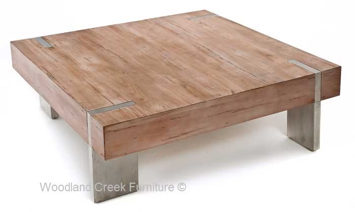 Wonderful High Quality Metal Square Coffee Tables Intended For Living Room Top Modern Wood Coffee Table Reclaimed Metal Mid (Photo 23 of 40)