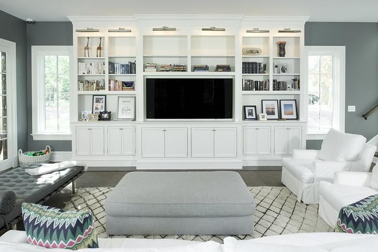 Wonderful New Living Room TV Cabinets Intended For Gray Built In Tv Cabinet Design Ideas (View 50 of 50)