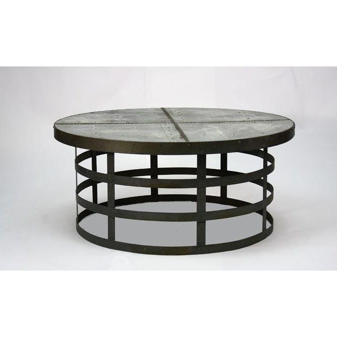Wonderful Popular Round Steel Coffee Tables With Regard To Round Metal And Glass Coffee Table (View 31 of 50)