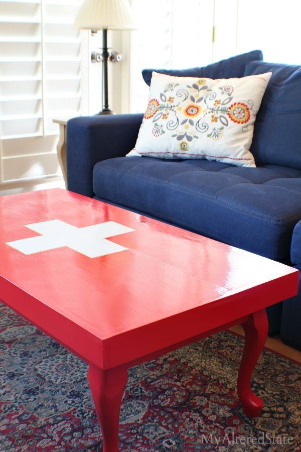 Wonderful Premium Red Gloss Coffee Tables Within Refinished High Gloss Coffee Table My Altered State (View 36 of 40)