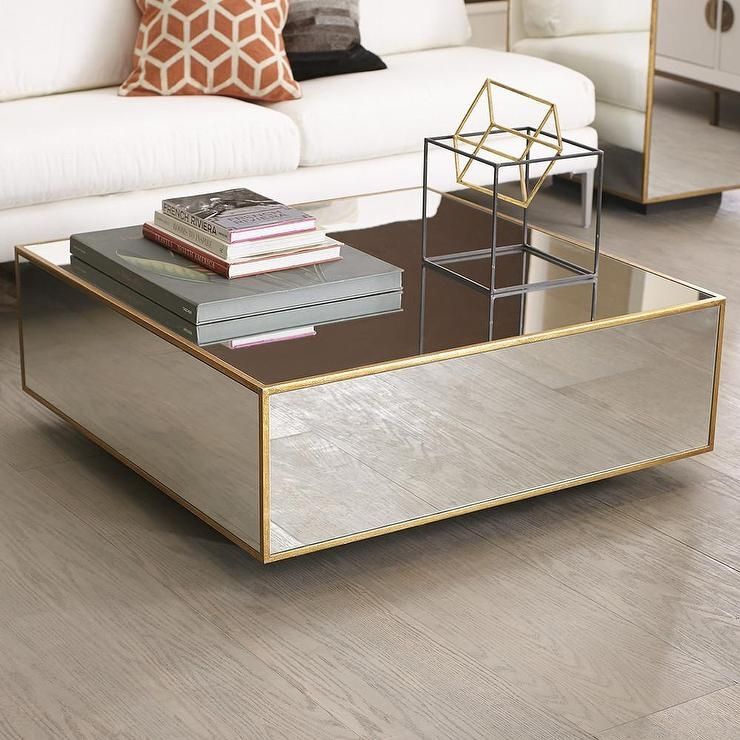 Wonderful Series Of Coffee Tables Mirrored Throughout Coffee Table Mirror (View 19 of 50)