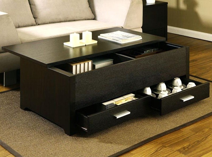 Wonderful Top Small Coffee Tables With Drawer Pertaining To Small Coffee Tables With Hidden Storage (View 17 of 50)