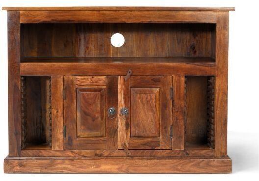 Wonderful Trendy Chunky TV Cabinets Pertaining To Heritage Furniture Indian Jali Dark Sheesham Chunky Tv Cabinet (Photo 34 of 50)