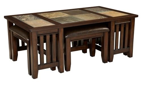 Wonderful Well Known Coffee Tables With Nesting Stools Pertaining To Coffee Tables With Nesting Seats Coffee Addicts (Photo 2 of 50)