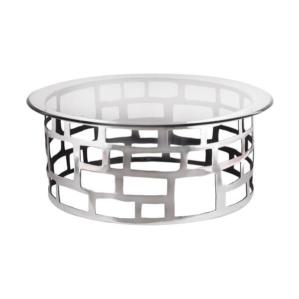 Wonderful Wellknown Glass And Silver Coffee Tables Inside Round Glass Top Coffee Table Products Bookmarks Design (View 50 of 50)