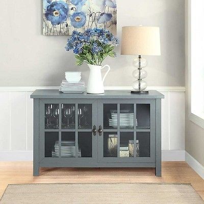 Wonderful Wellknown Sideboard TV Stands In Buffet Console Sideboard Table Tv Stand Media Audio Center Glass (Photo 2 of 50)