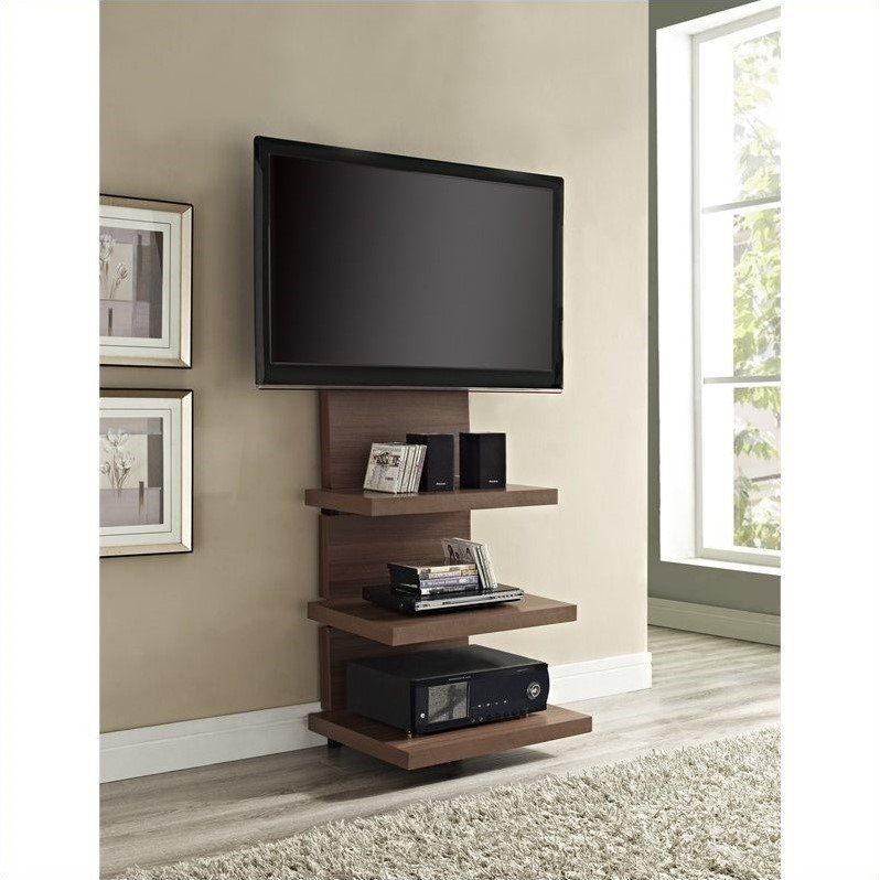 Wonderful Wellknown Walnut TV Stands Within Hollow Core Mount Tv Stand In Walnut 1186196 (Photo 31 of 50)