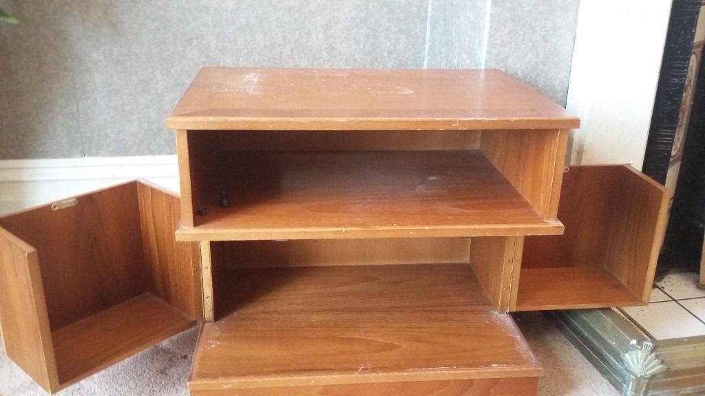 Wonderful Wellliked Light Brown TV Stands Pertaining To 2 Door Light Brown Tv Stand In Sunderland Tyne And Wear Gumtree (View 33 of 50)