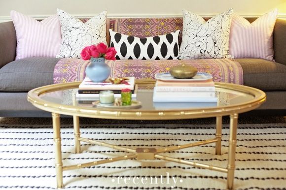 Wonderful Widely Used Ethnic Coffee Tables Regarding Gold Coffee Table Design Ideas (View 25 of 50)