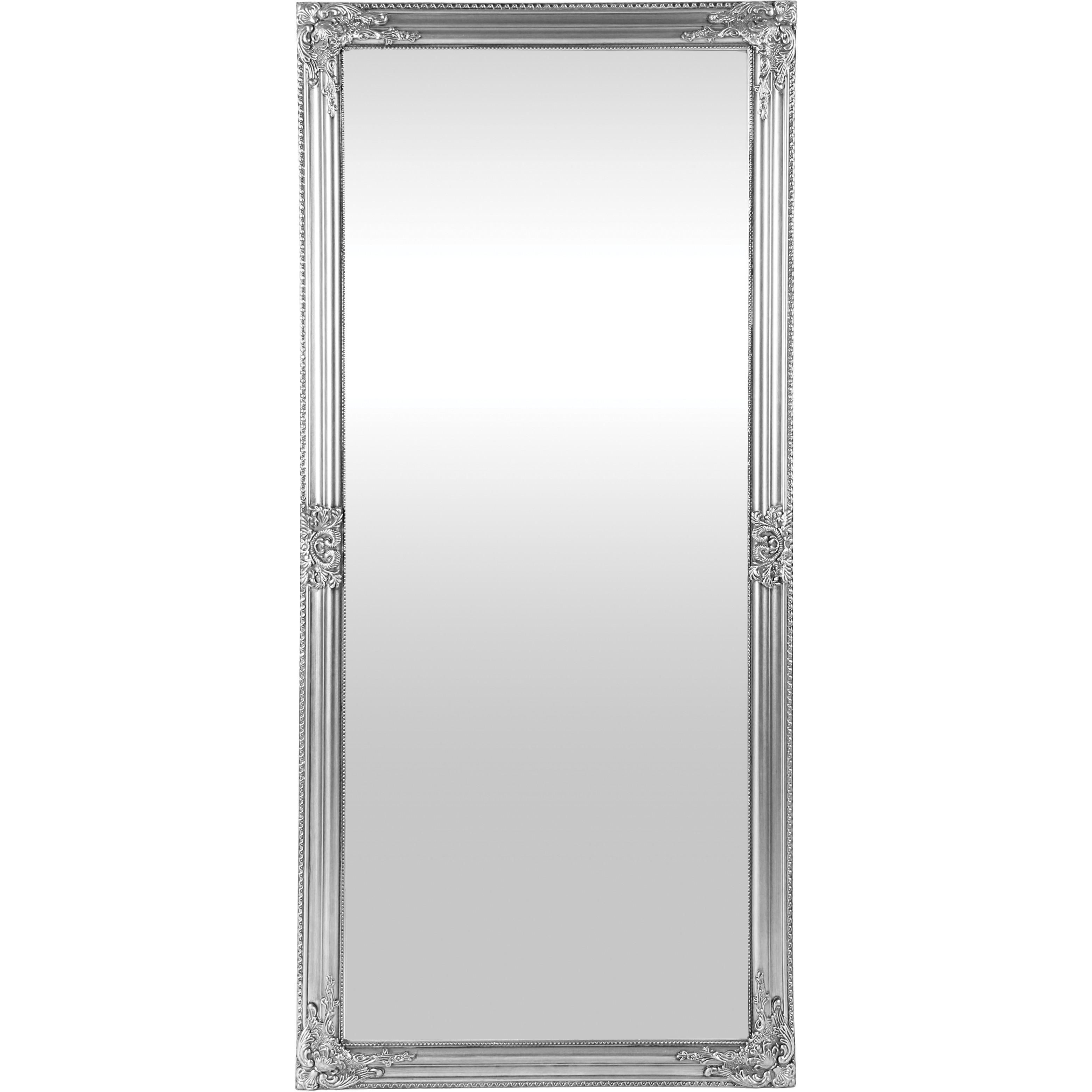 Wooden Framed Mirror (Silver) In Silver Antique Mirror (View 10 of 20)