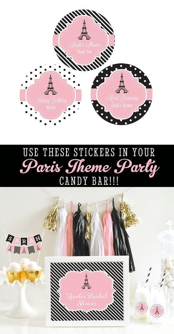 15 Best Caroline's 9Th Birthday Images On Pinterest | Birthday For Paris Themed Stickers (Photo 13 of 20)