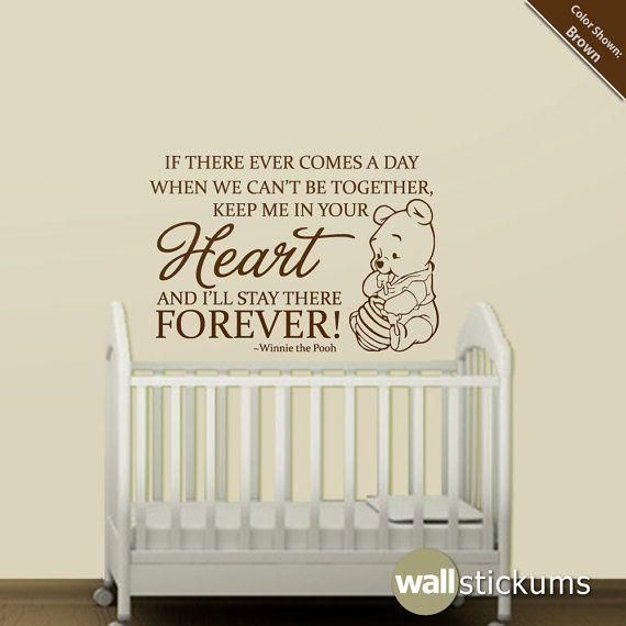 19 Best Baby Rooms Images On Pinterest | Baby Girl Rooms, Baby With Winnie The Pooh Nursery Quotes Wall Art (View 9 of 20)