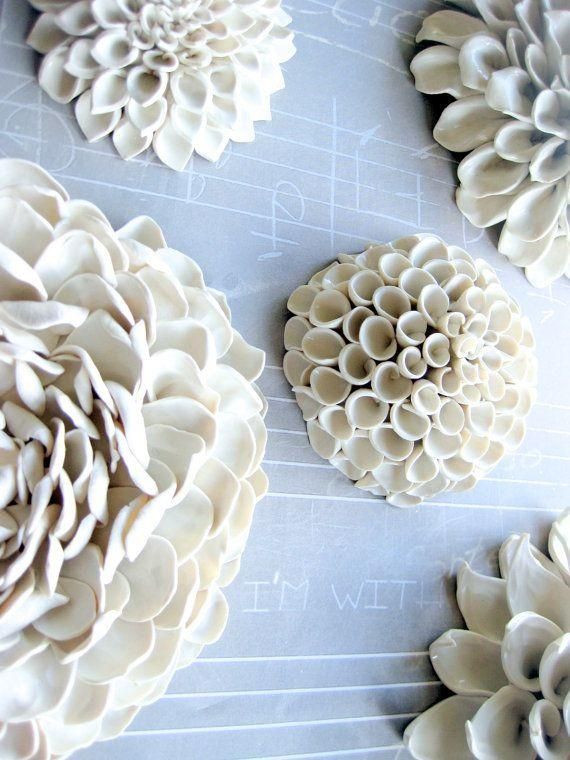 21 Best Ceramic Wall Decor Images On Pinterest | Ceramic Flowers Intended For Ceramic Flower Wall Art (Photo 9 of 20)
