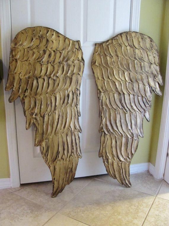 213 Best Angel Wings Decor Images On Pinterest | Angel Wings, The Throughout Angel Wings Sculpture Plaque Wall Art (View 7 of 20)