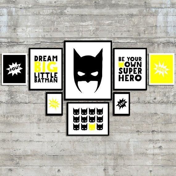 25+ Best Batman Wall Art Ideas On Pinterest | Batman Room, Batman Inside Superhero Wall Art For Kids (View 20 of 20)