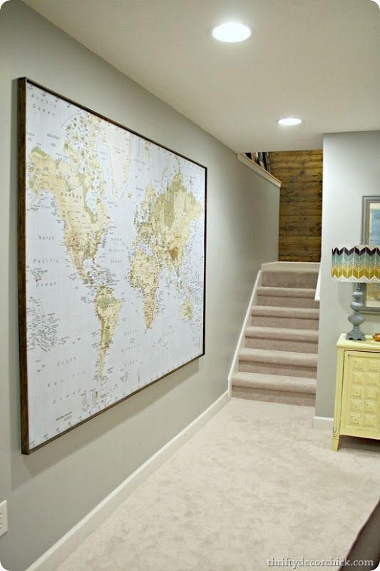 25+ Best Wall Maps Ideas On Pinterest | Minimalist House, Home Map Pertaining To Framed World Map Wall Art (View 19 of 20)