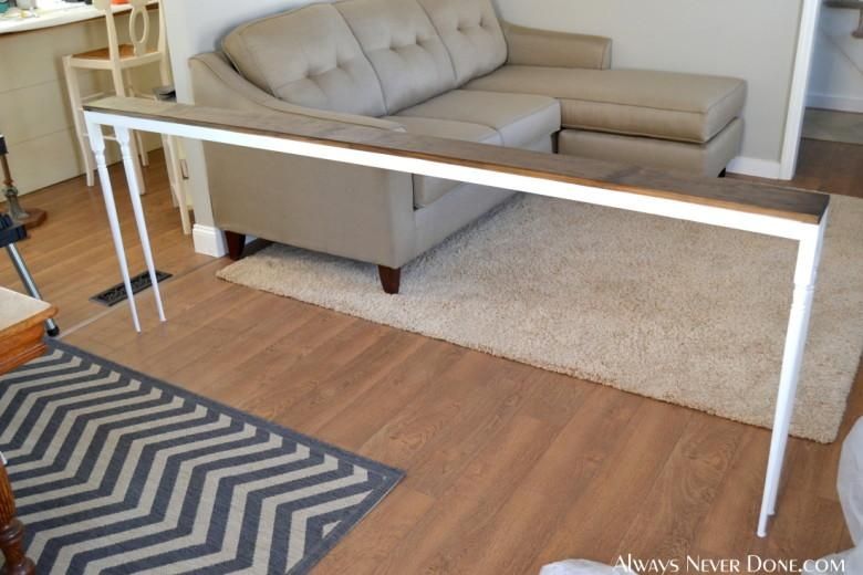 $25 Sofa Table Tutorial For Slim Sofa Tables (Photo 2 of 20)