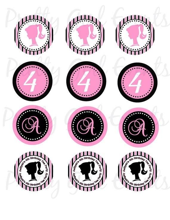 26 Best Ava's 4Th Barbie Party Images On Pinterest | Barbie Party Throughout Paris Themed Stickers (Photo 11 of 20)