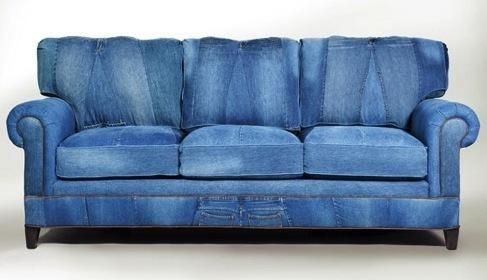 30 Cool Ways To Reuse Old Denim – Part 3. Throughout Blue Jean Sofas (Photo 18 of 20)
