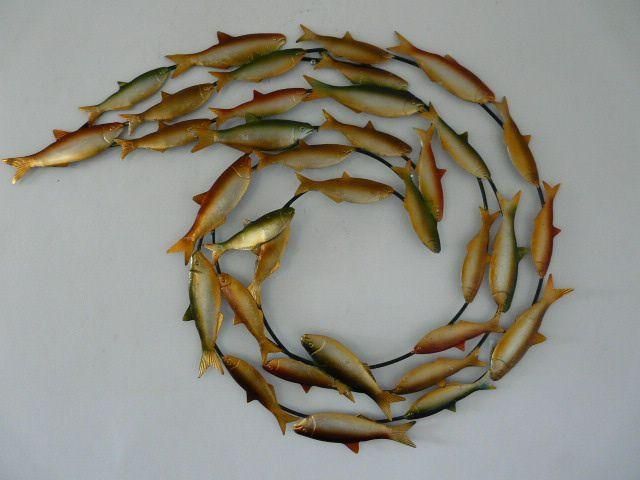 Featured Photo of Shoal of Fish Metal Wall Art