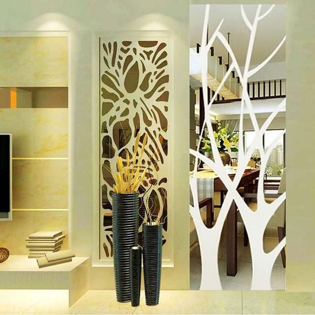 50Cm*185Cm Removable Lucky Tree Acrylic Mirror Wall Stickers Diy Intended For Abstract Mirror Wall Art (View 11 of 20)