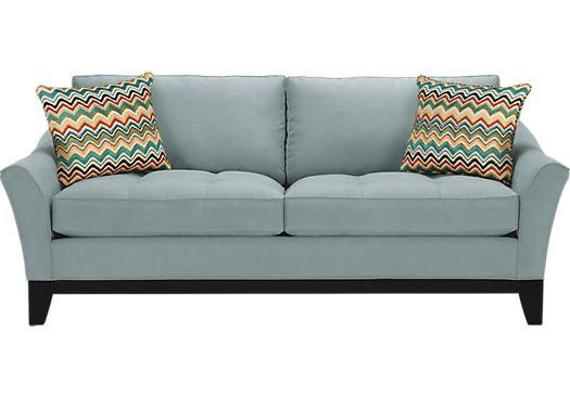 $599.99 – Newport Cove Hydra Sofa – Classic – Contemporary, Microfiber Intended For Blue Microfiber Sofas (Photo 14 of 20)