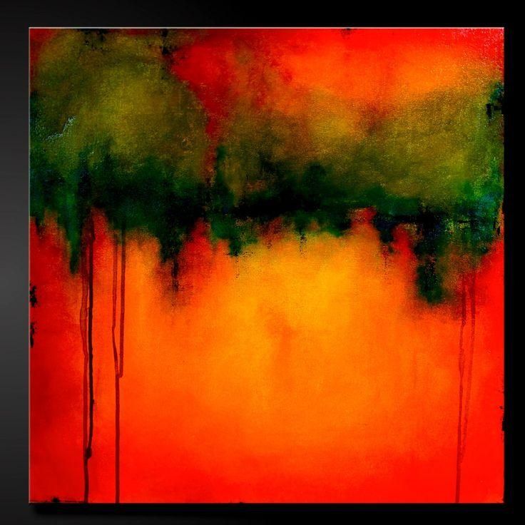 72 Best Moss Images On Pinterest | Abstract Paintings, Abstract For Red And Yellow Wall Art (View 19 of 20)