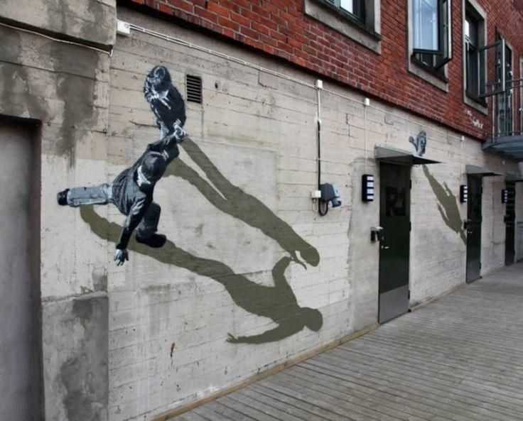 872 Best Arte Callejero / Street Art Images On Pinterest | Urban Regarding Illusion Wall Art (Photo 10 of 20)