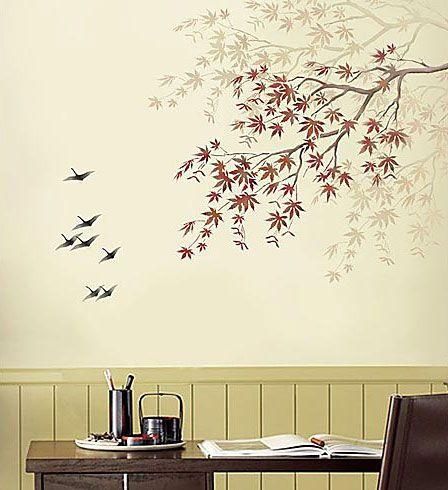 88 Best Wall Stencils Images On Pinterest | Home, Wall Stenciling Throughout Space Stencils For Walls (Photo 13 of 20)