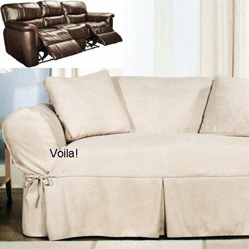 97 Best Slipcover 4 Recliner Couch Images On Pinterest | Recliners In Suede Slipcovers For Sofas (View 2 of 20)