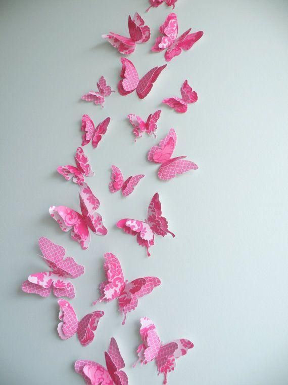 Affordable And Amazing Easy Wall Art Ideas – Homescorner With Regard To Pink Butterfly Wall Art (Photo 15 of 20)