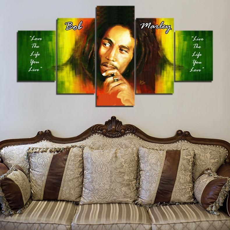 Aliexpress : Buy Bob Marley Hd Canvas Painting Wall Art Game 5 Within Bob Marley Canvas Wall Art (Photo 1 of 20)