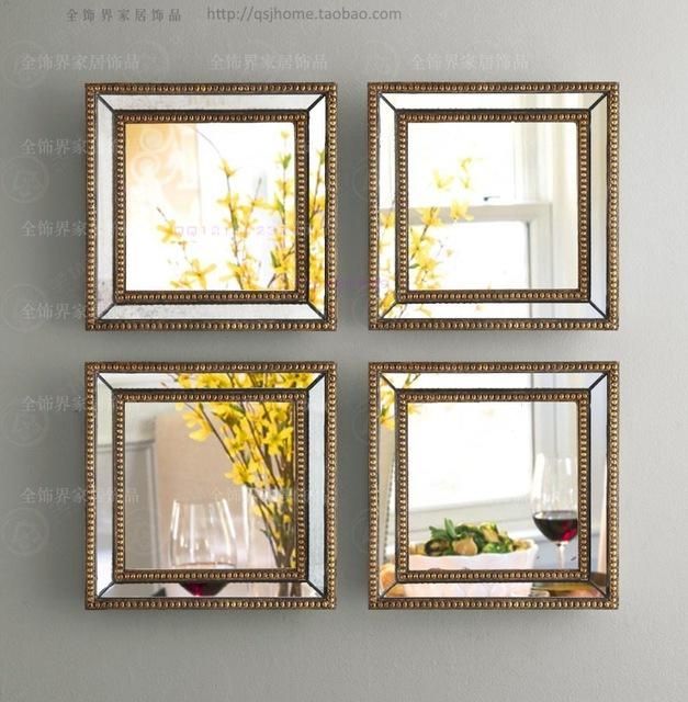 Aliexpress : Buy Mirrored Wall Decor Fretwork Square Wall For Fretwork Wall Art (Photo 3 of 20)