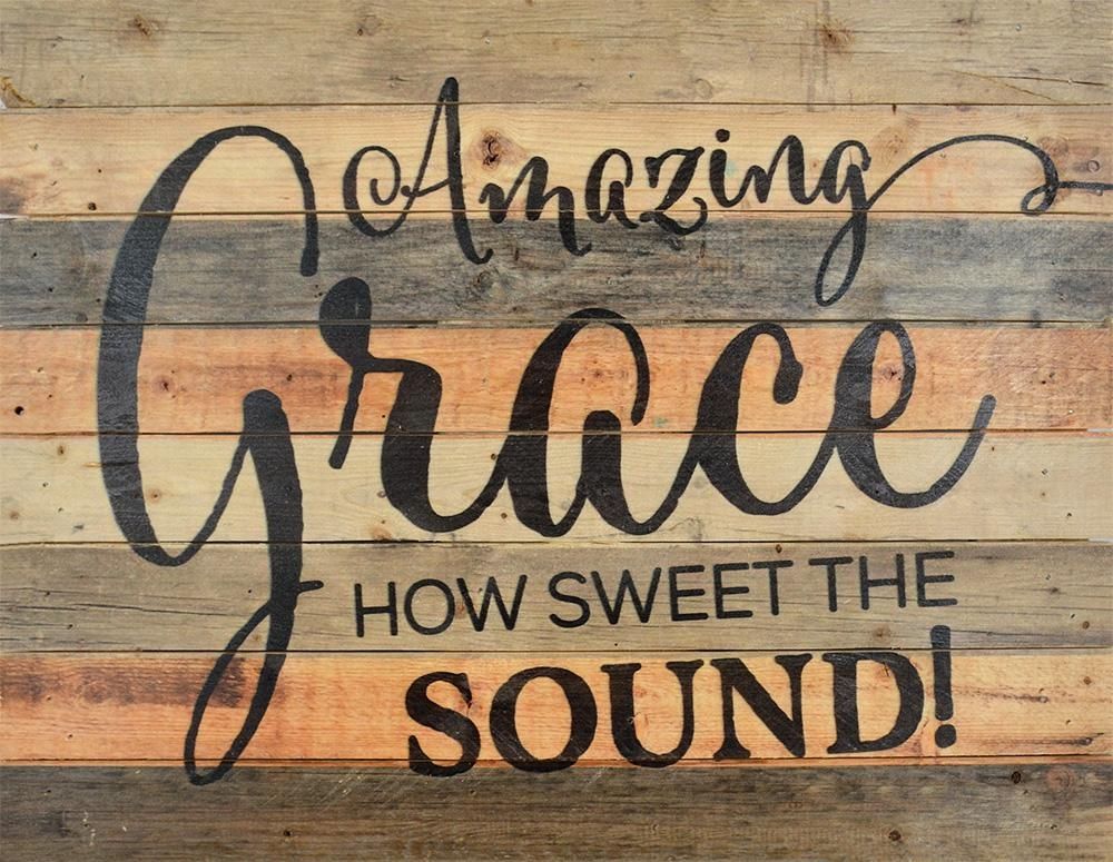 Amazing Grace Rustic Art – Wall Art – 15 1/2" X 12" – Christian Supply Intended For Grace Wall Art (Photo 20 of 20)