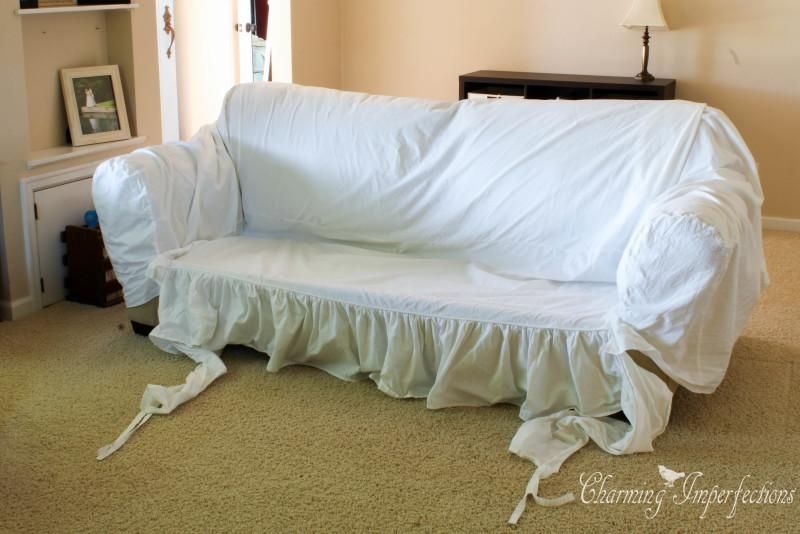 An Honest Review Of The Target Shabby Sofa Slipcover Within Shabby Slipcovers (Photo 6 of 20)