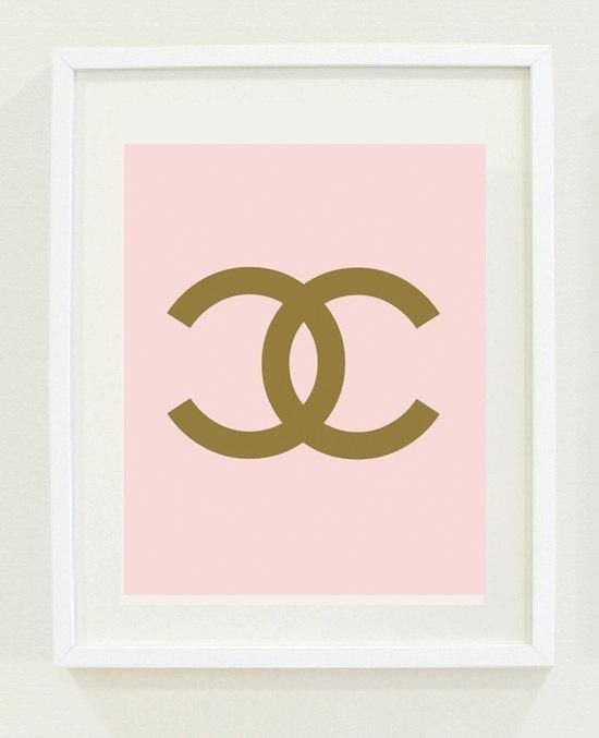 And Gold Chanel Print Wall Art With Chanel Wall Decor (Photo 20 of 20)