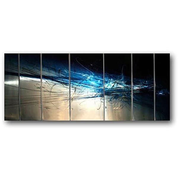 Ash Carl 'forever' 7 Panel Abstract Metal Wall Art – Free Shipping For Ash Carl Metal Wall Art (Photo 1 of 20)