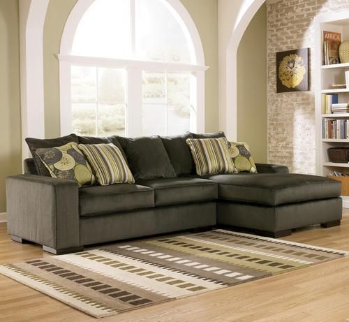 Ashley Furniture Freestyle – Pewter Two Piece Sectional Sofa With With Regard To Ashley Furniture Corduroy Sectional Sofas (View 6 of 20)