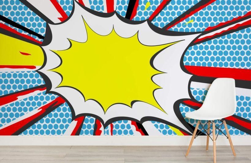 Bang Pop Art Wallpaper Wall Mural | Muralswallpaper.co (View 3 of 20)
