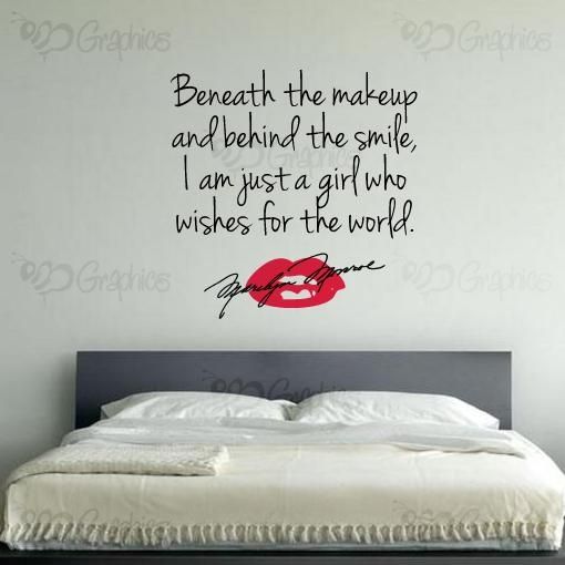 Beneath The Makeup, Marilyn Monroe Wall Art Quote – Bgraphics Intended For Marilyn Monroe Wall Art Quotes (Photo 17 of 20)