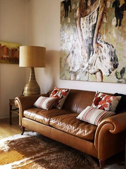 Best 20+ Small Leather Sofa Ideas On Pinterest | Furniture Decor Within Caramel Leather Sofas (View 4 of 20)