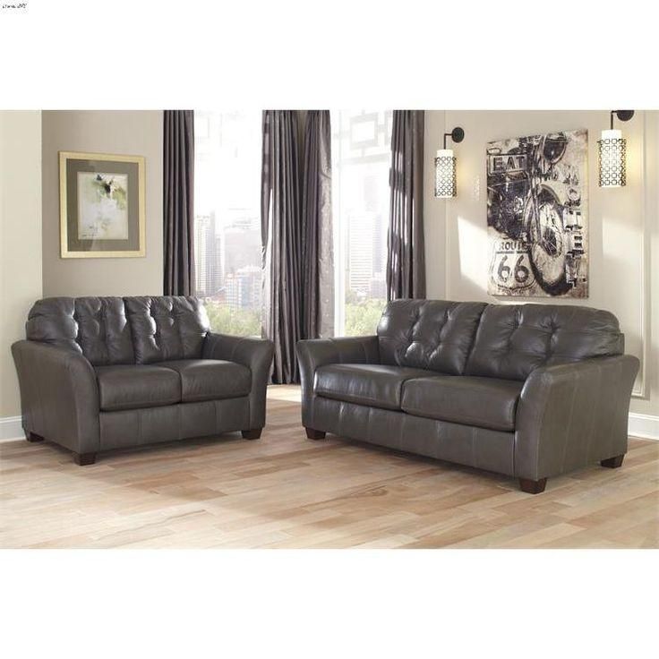 Best 25+ Ashley Leather Sofa Ideas On Pinterest | Ashley Furniture Regarding Charcoal Grey Leather Sofas (View 4 of 20)