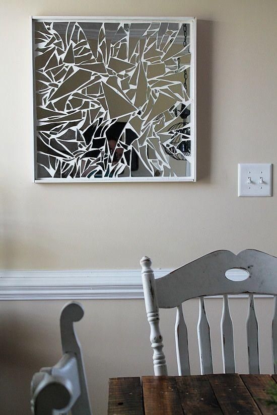 Best 25+ Broken Mirror Projects Ideas On Pinterest | Cd Art Throughout Diy Mirror Wall Art (View 13 of 20)