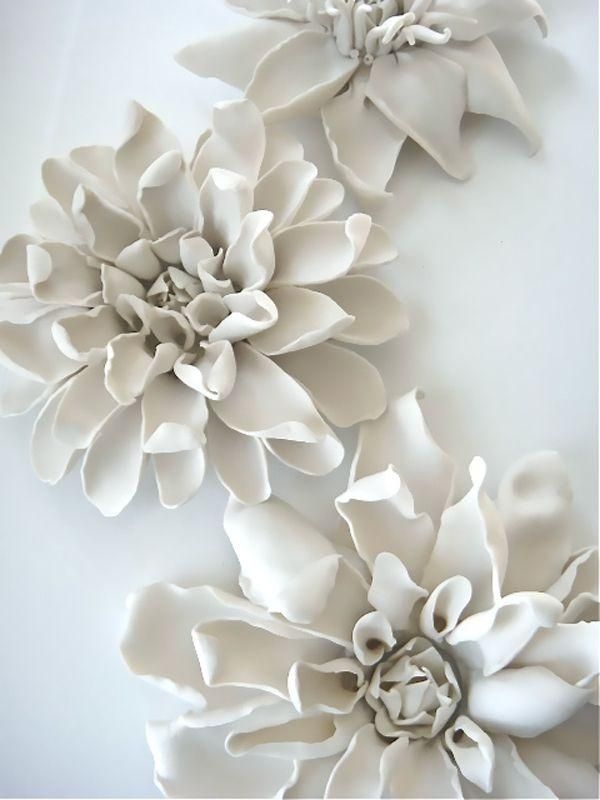 Best 25+ Ceramic Flowers Ideas On Pinterest | Clay Flowers, Clay With Regard To Ceramic Flower Wall Art (View 3 of 20)